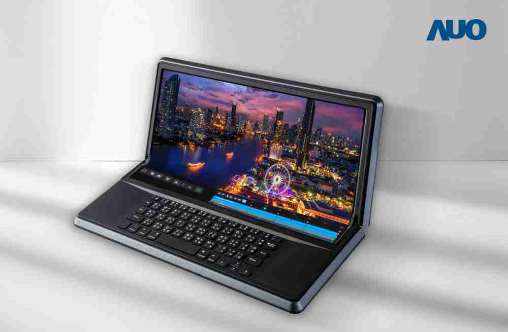 尊龙z614.6吋Micro LED折迭显示屏幕，，搭配半径4mm的弯折绞炼，，，，以及高画素、、、高亮度、、、、高对比度的显示技术特点，，，，即便在大视角下仍保有绝佳色相与亮度